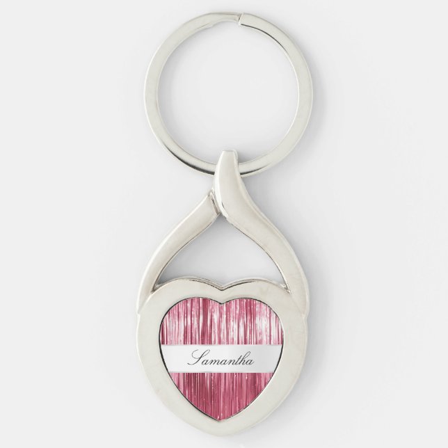 Porte-clés Joli Tinsel De Glam Rose (Devant)