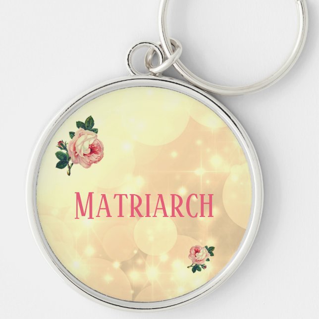 Porte-clés Jolie mère matriarche Rose (Devant)