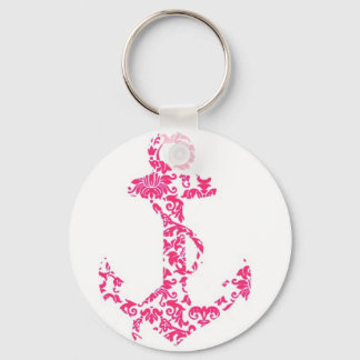 Porte-clés Jolie petite Ancre rose