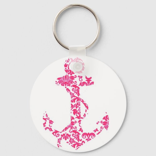 Porte-clés Jolie petite Ancre rose (Recto)