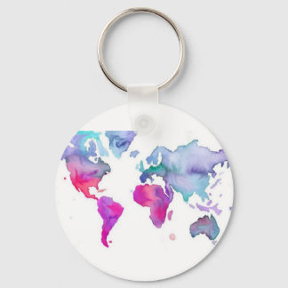 Porte-clés Jolie petite carte d'aquarelle