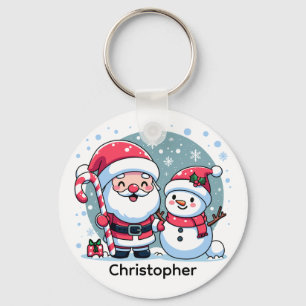 Porte-clés Jolie pomme de terre de Noël personnalisée