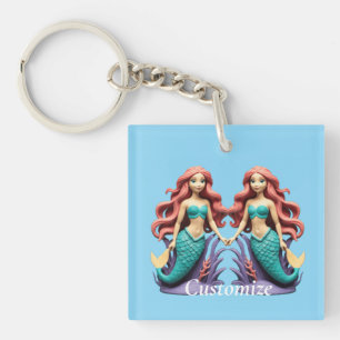 Porte-clés Jolie sirène rousse Thunder_Cove