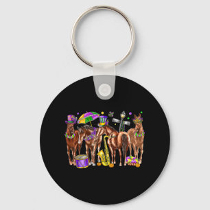 Porte-clés Jolie Western Horse Mardi Gras Funny Mardi Gras Da