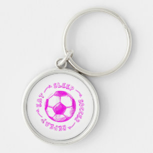 Porte-clés Jolies Filles Manger Dort Football Répéter - Joueu