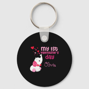 Porte-clés Jolies Filles Roses Premier Saint-Valentin Personn