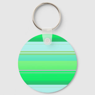 Porte-clés Jolies rayures vert aqua