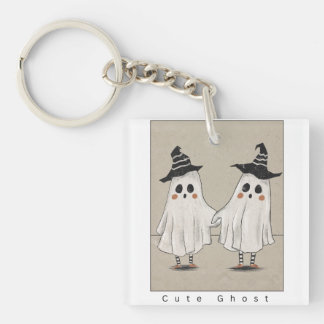 Porte-clés Jolis amis fantômes Halloween | Fantômes Kawaii