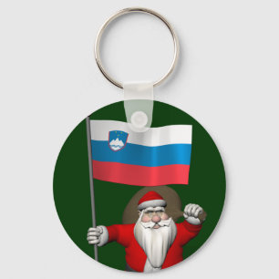 Porte-clés Jolly Père Noël visite Slovénie
