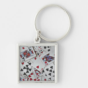 Porte-clés Jouer Cartes Poker Jeux Reine Roi