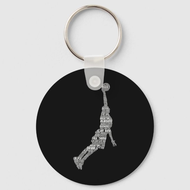 Porte-clés Joueur Bysketbyll Entraîneur Enfants Garçons Homme (Recto)