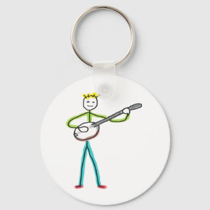 Porte-clés Joueur de banjo bâtonnet