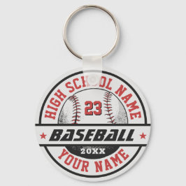 Porte-clés Joueur de baseball du secondaire Sports personnali