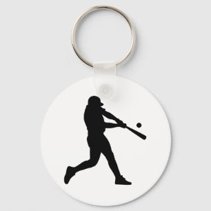 Porte-clés Joueur de baseball en silhouette