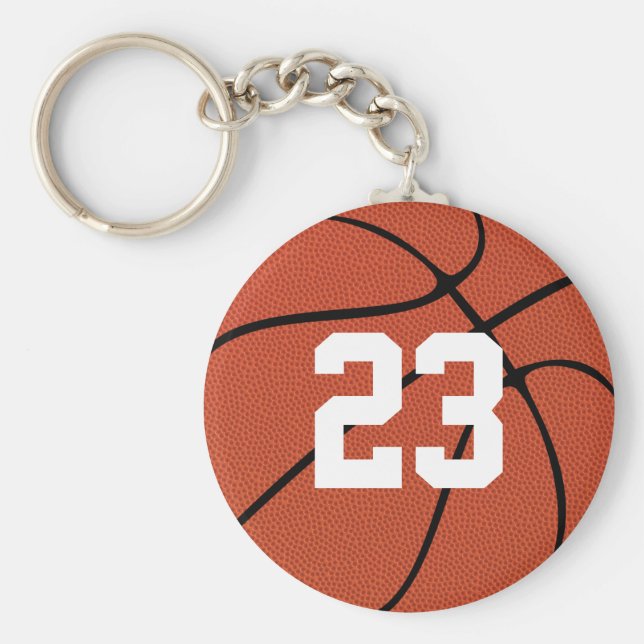 Porte-clés Joueur de basket-ball Personnalisé Jersey Numéro o (Devant)