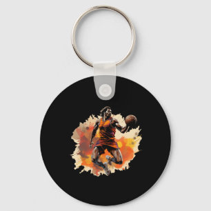 Porte-clés Joueur De Basket En Art Design 1