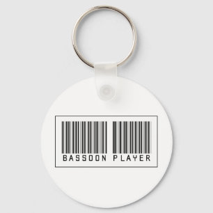 Porte-clés Joueur de basson de code barres