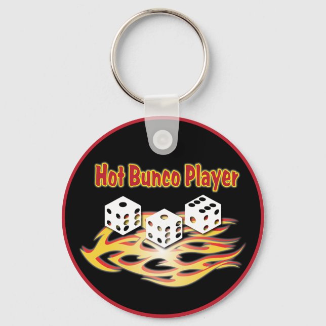 Porte-clés joueur de bunco chaud (Recto)