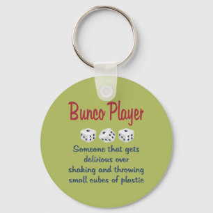 Porte-clés Joueur de Bunco - définition