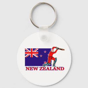 Porte-clés Joueur de cricket de la Nouvelle Zélande