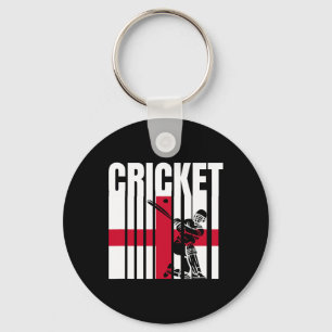 Porte-clés Joueur de cricket Drapeau anglais 