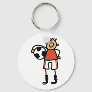 Porte-clés Joueur de football Stick Figure Soccer