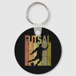 Porte-clés Joueur de Futsal Vintage Football en Salle Futsal 