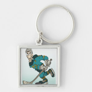 Porte-clés Joueur de hockey