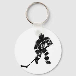Porte-clés Joueur de hockey sur glace