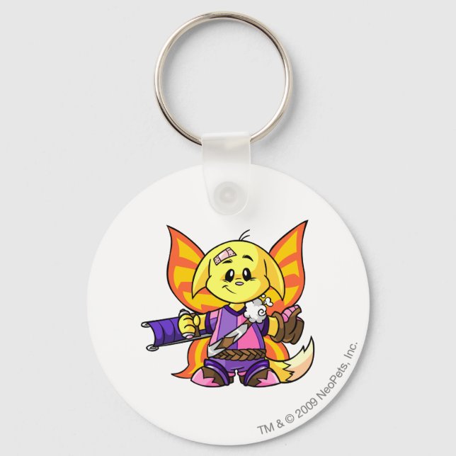 Porte-clés Joueur de Kacheek Faerieland (Recto)