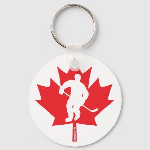 Porte-clés Joueur de la Feuille d'érable du Canada