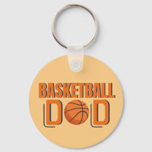 Porte-clés Joueur de l'équipe de basket-ball papa Sports
