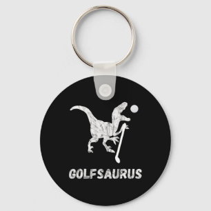 Porte-clés Joueur de mini-golf drôle golfeur dinosaure T-rex 