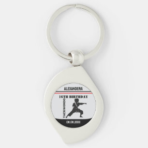 Porte-clés Joueur de Taekwondo, Cadeau d'anniversaire, Karate
