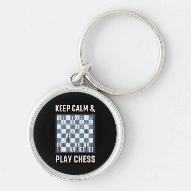 Porte-clés Joueur d'échecs (Devant)