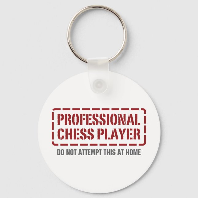 Porte-clés Joueur d'échecs professionnel (Recto)