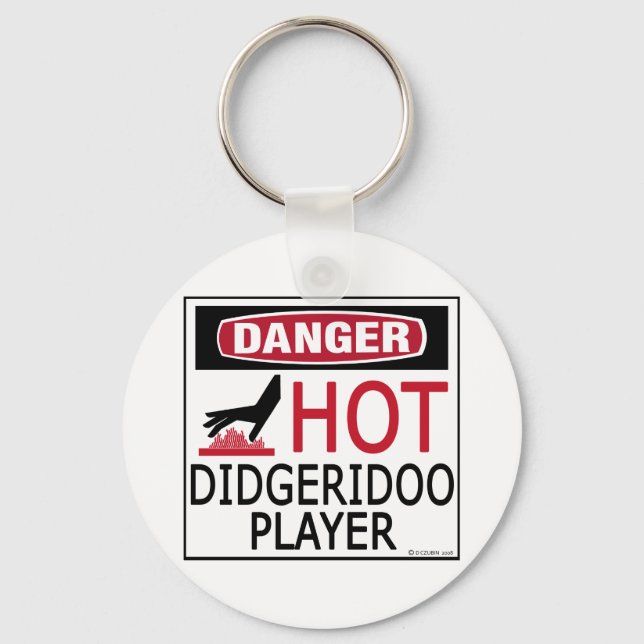 Porte-clés Joueur Didgeridoo Hot (Recto)