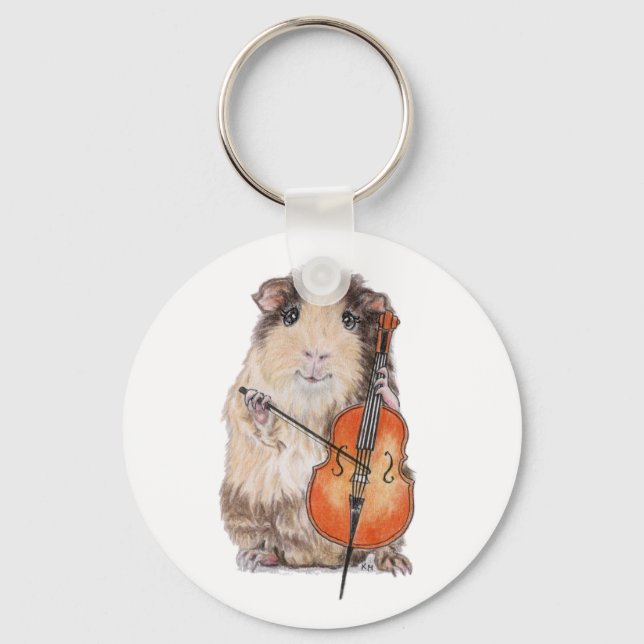 PORTE-CLÉS JOUEUR GUINEA PIG CELLO (Recto)