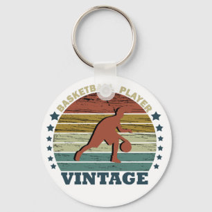 Porte-clés joueur vintage de basket