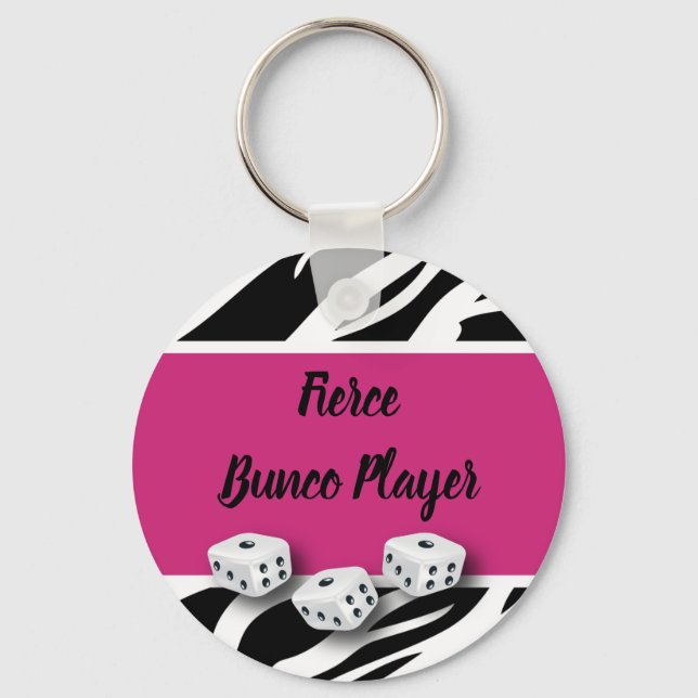 Porte-clés Joueur Zebra Poster de animal WIld Bunco (Recto)