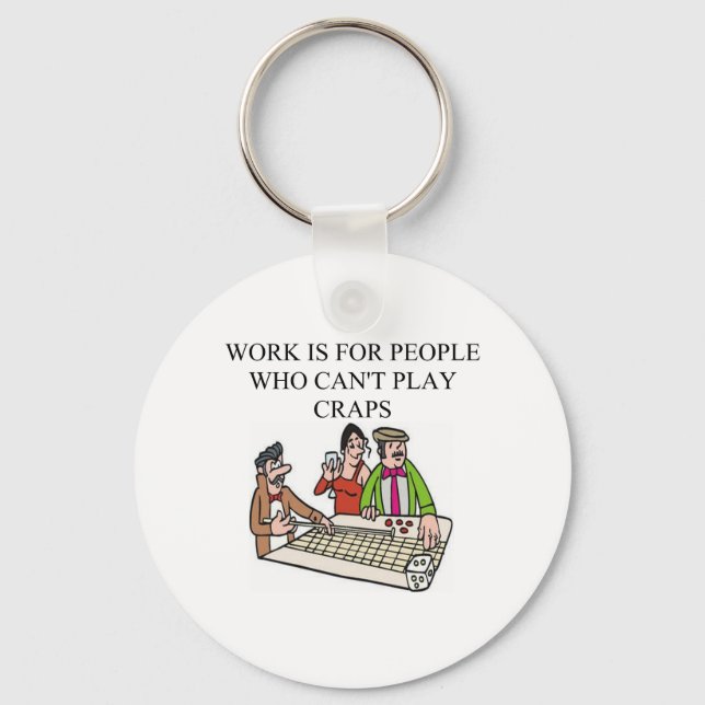 Porte-clés joueurs de dés et de craps (Recto)