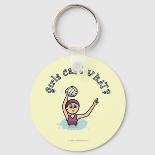 Porte-clés Joueuse de polo d'eau légère fille