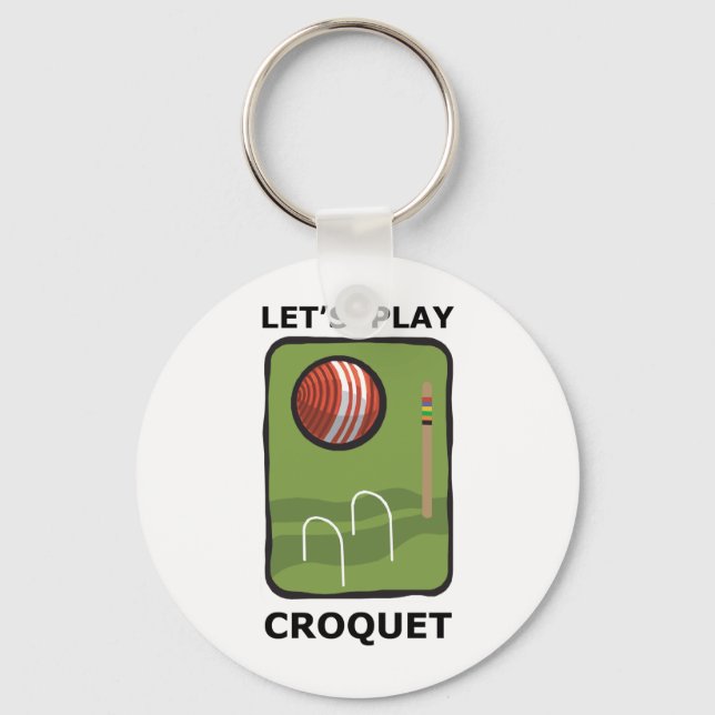 Porte-clés Jouons au Croquet (Recto)