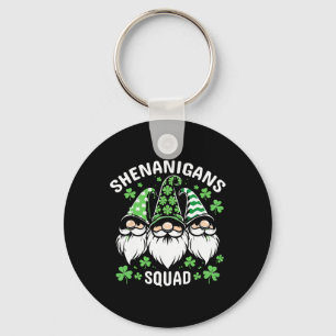 Porte-clés Jour de la Saint Patrick Gnomes Shenanigans Squad 