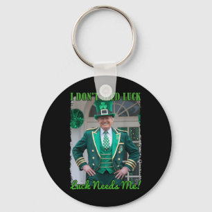 Porte-clés Jour de la Saint Patrick Leaf Clover Trump Leprech