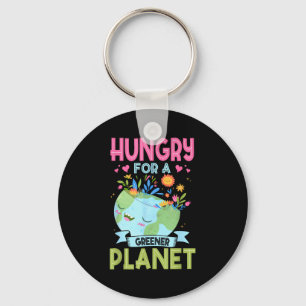 Porte-clés Jour de la Terre affamé d'une planète plus verte é