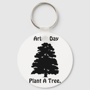 Porte-clés Jour de l'Arbour ; Plante A arbre