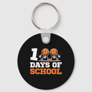 Porte-clés Jour De L'École Basketball Enfants 100 Jours De L'