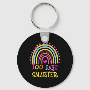 Porte-clés Jour De L'École Enseignant 100 Jours Arc-En-Ciel S