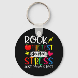 Porte-clés Jour de l'examen de rock Enseignant de jour